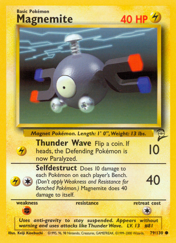 Magnemite (79/130) [Base Set 2] Pokémon