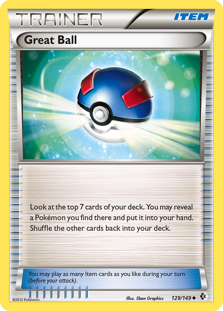 Great Ball (129/149) [Black & White: Boundaries Crossed] Pokémon