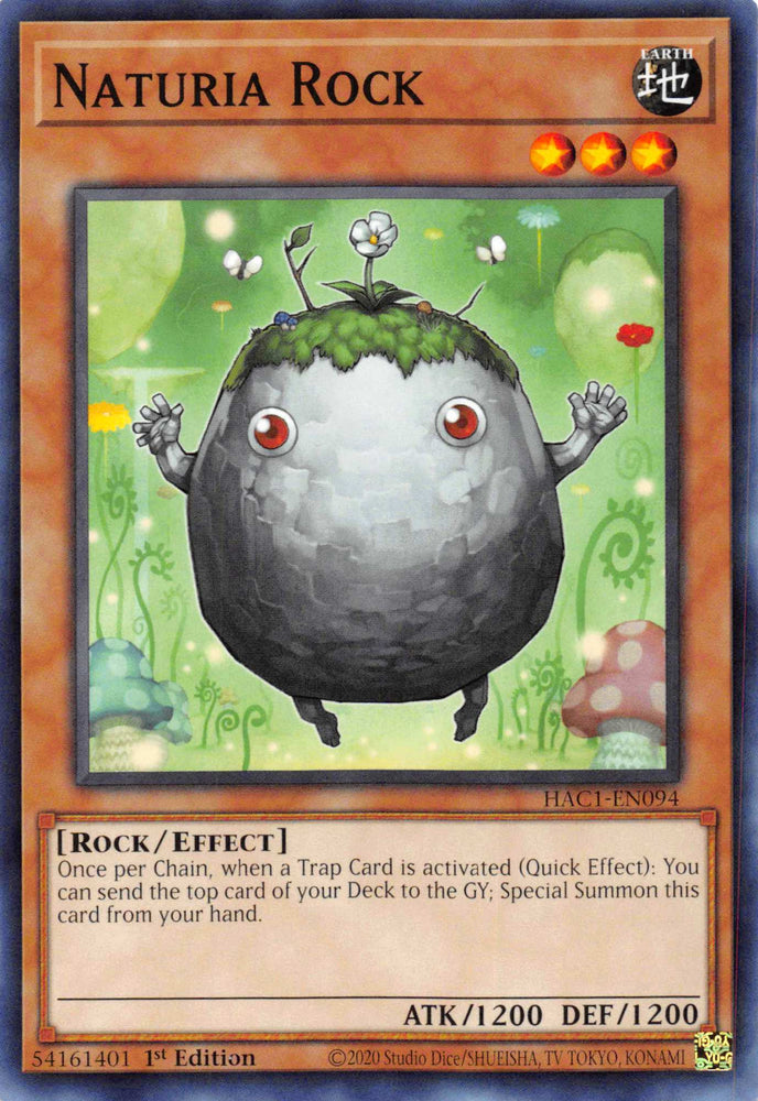 Naturia Rock [HAC1-EN094] Common Yu-Gi-Oh!