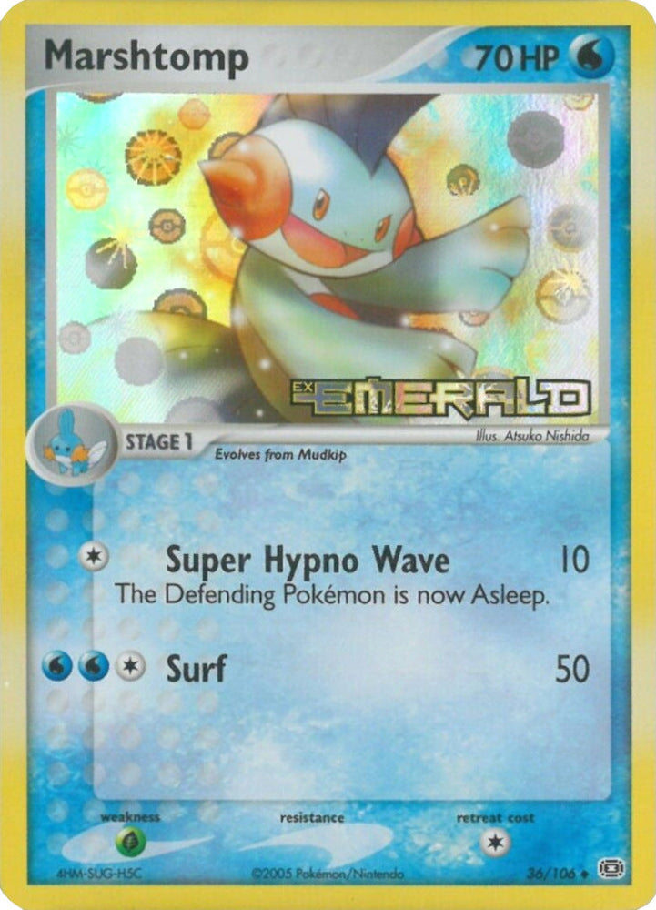 Marshtomp (36/106) (Stamped) [EX: Emerald] Pokémon