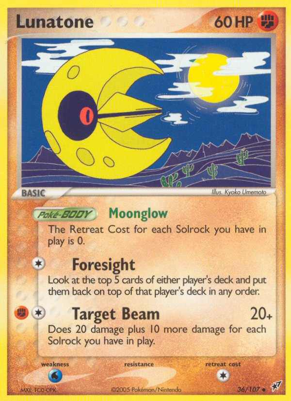 Lunatone (36/107) [EX: Deoxys] Pokémon