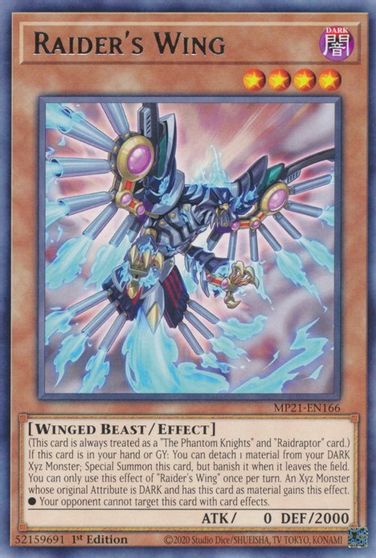 Raider's Wing [MP21-EN166] Rare Yu-Gi-Oh!