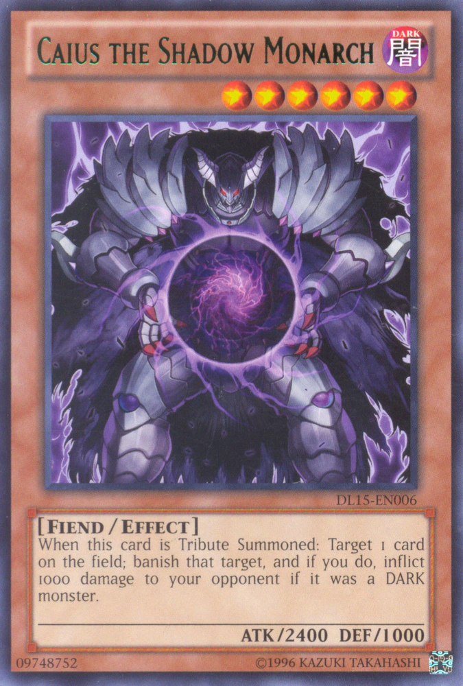 Caius the Shadow Monarch (Green) [DL15-EN006] Rare Yu-Gi-Oh!