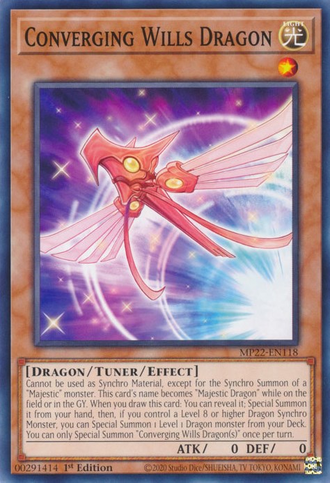 Converging Wills Dragon [MP22-EN118] Common Yu-Gi-Oh!