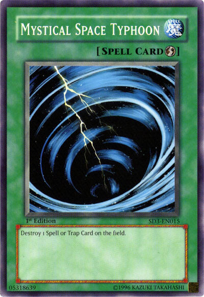 Mystical Space Typhoon [SD3-EN015] Common Yu-Gi-Oh!