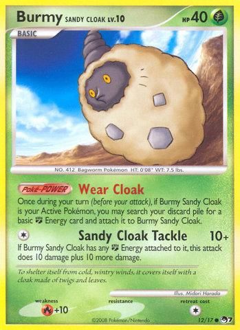 Burmy Sandy Cloak (12/17) [POP Series 7] Pokémon