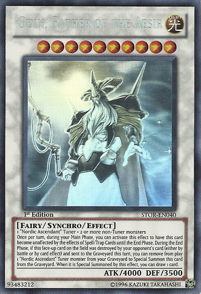 Odin, Father of the Aesir [STOR-EN040] Ghost Rare Yu-Gi-Oh!