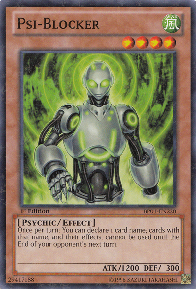 Psi-Blocker [BP01-EN220] Starfoil Rare Yu-Gi-Oh!