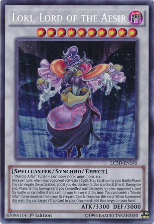 Loki, Lord of the Aesir [LC5D-EN190] Secret Rare Yu-Gi-Oh!