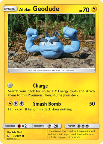 Alolan Geodude (35/181) [Sun & Moon: Team Up] Pokémon