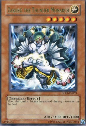Zaborg the Thunder Monarch (Green) [DL09-EN009] Rare Yu-Gi-Oh!