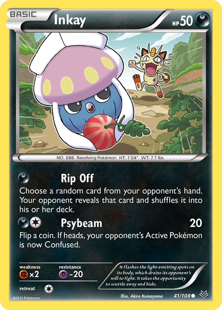 Inkay (41/108) [XY: Roaring Skies] Pokémon