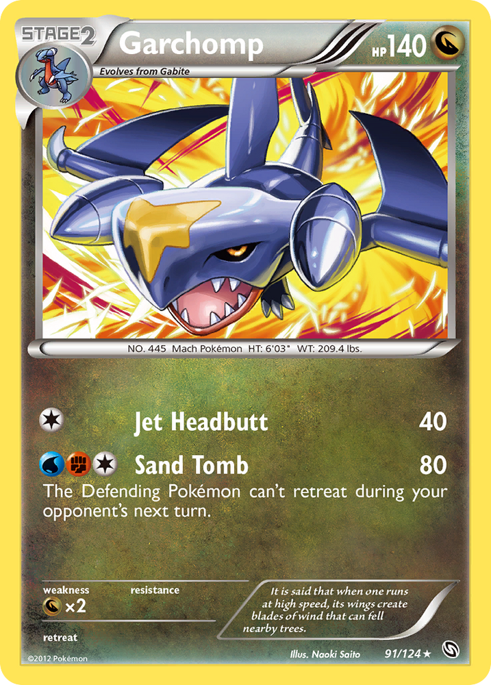 Garchomp (91/124) [Black & White: Dragons Exalted] Pokémon
