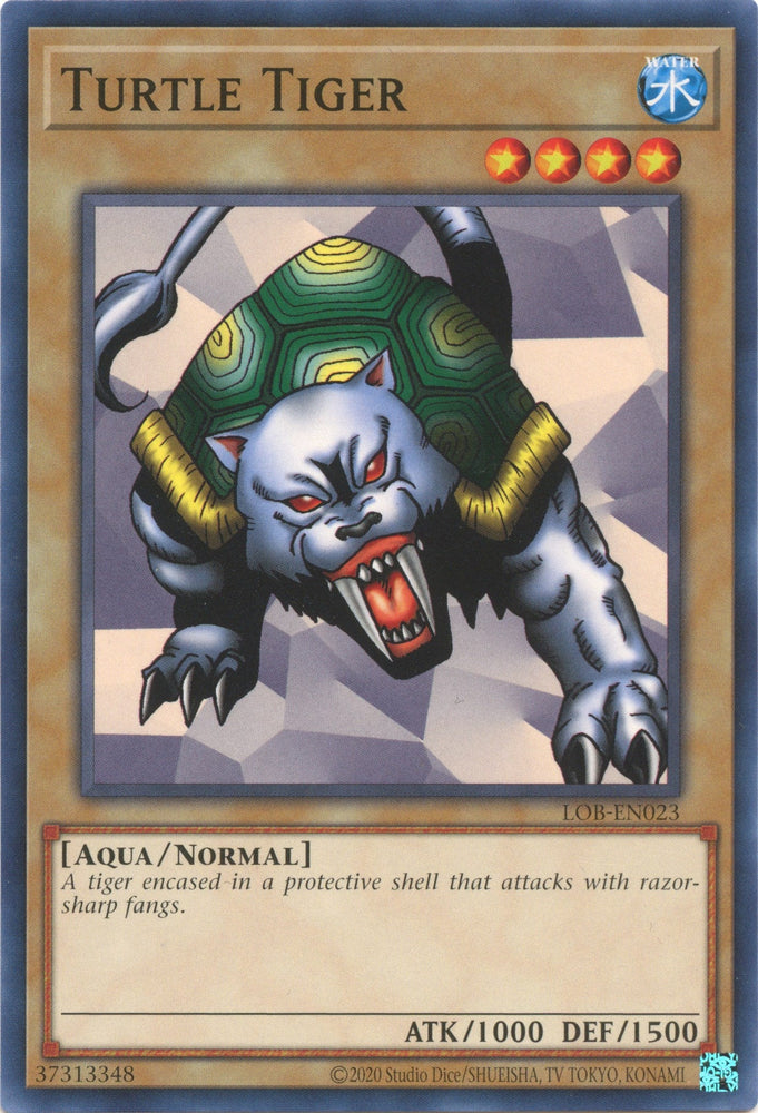 Turtle Tiger (25th Anniversary) [LOB-EN023] Common Yu-Gi-Oh!