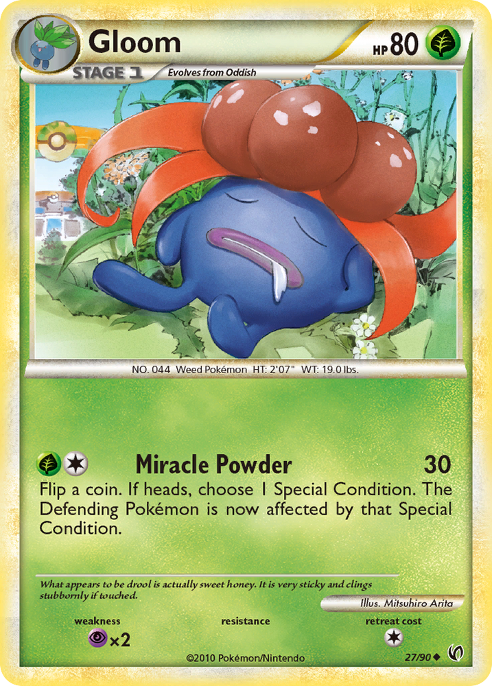 Gloom (27/90) [HeartGold & SoulSilver: Undaunted] Pokémon