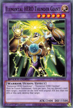 Elemental HERO Thunder Giant [SGX1-ENA22] Common Yu-Gi-Oh!