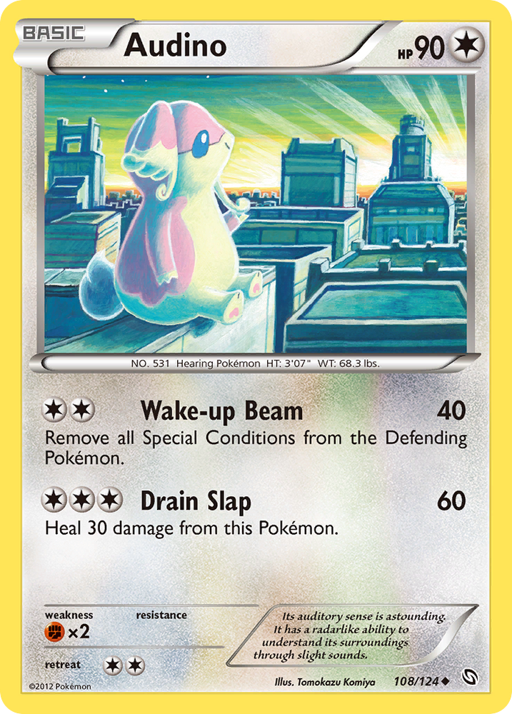 Audino (108/124) [Black & White: Dragons Exalted] Pokémon