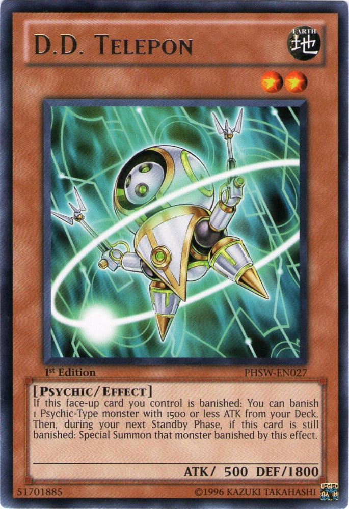 D.D. Telepon [PHSW-EN027] Rare Yu-Gi-Oh!
