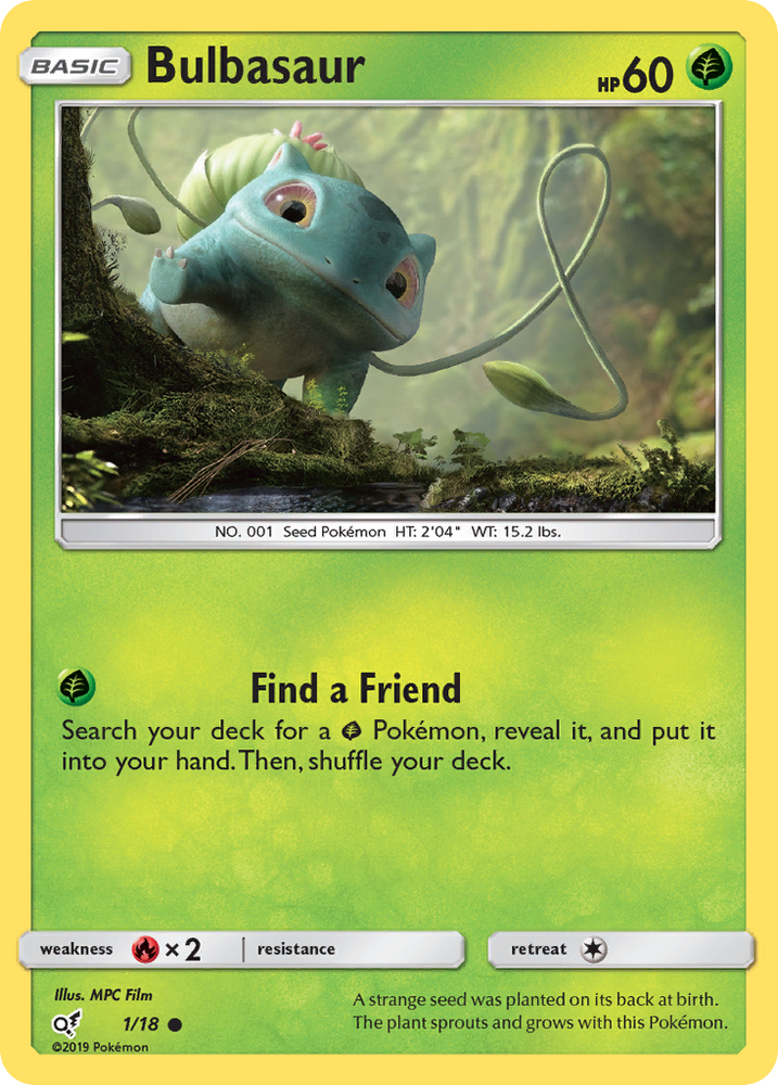 Bulbasaur (1/18) [Sun & Moon: Detective Pikachu] Pokémon