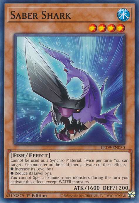 Saber Shark [LED9-EN050] Common Yu-Gi-Oh!