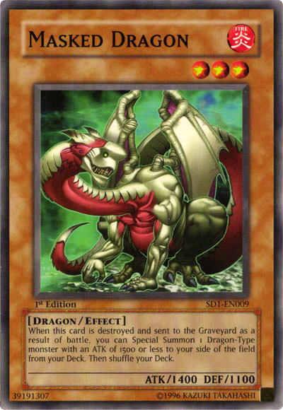 Masked Dragon [SD1-EN009] Common Yu-Gi-Oh!