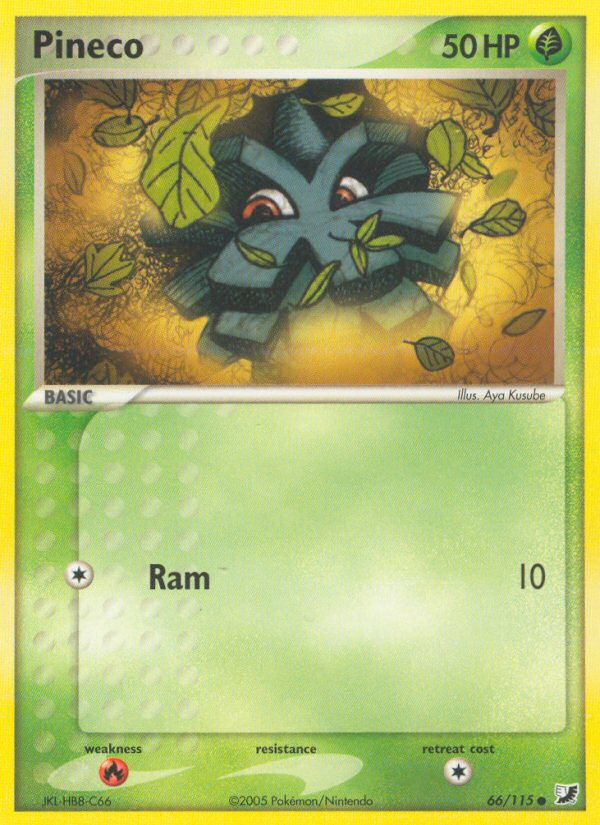 Pineco (66/115) [EX: Unseen Forces] Pokémon
