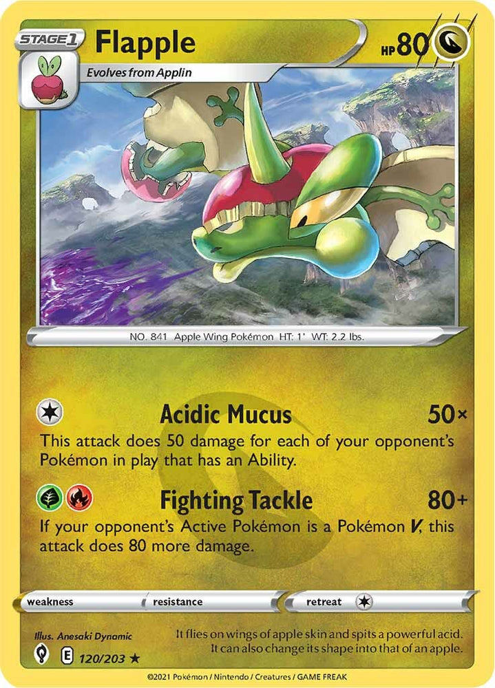Flapple (120/203) [Sword & Shield: Evolving Skies] Pokémon