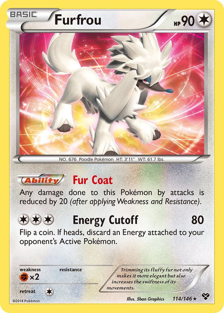 Furfrou (114/146)(Cosmos Holo) (Blister Exclusive) [XY: Base Set] Pokémon