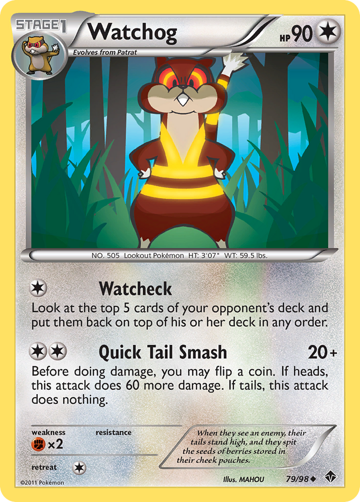 Watchog (79/98) [Black & White: Emerging Powers] Pokémon