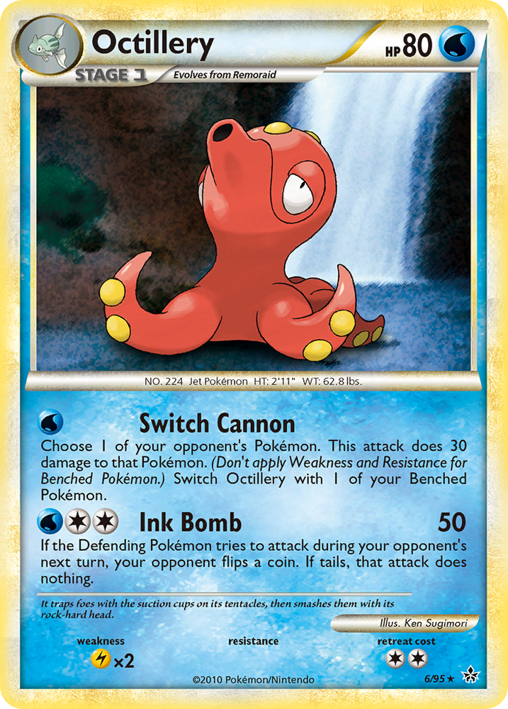 Octillery (6/95) [HeartGold & SoulSilver: Unleashed] Pokémon