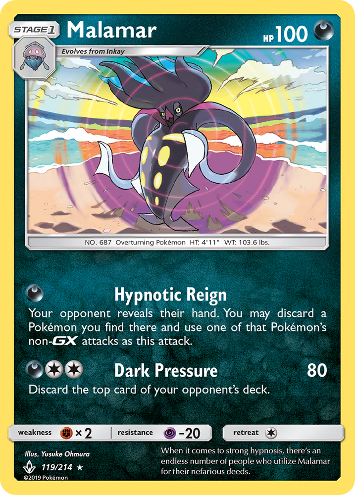 Malamar (119/214) [Sun & Moon: Unbroken Bonds] Pokémon