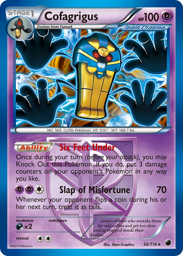 Cofagrigus (56/116) [Black & White: Plasma Freeze] Pokémon