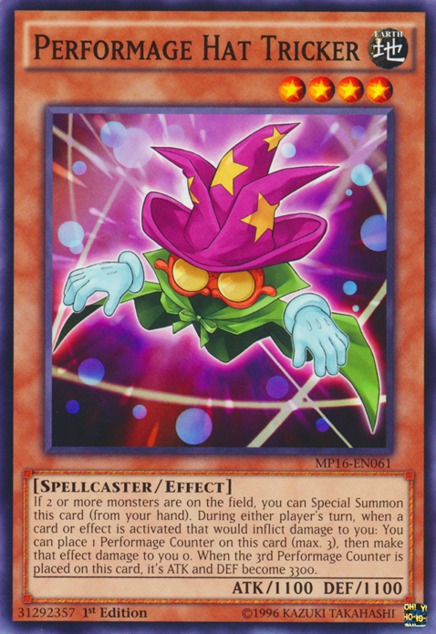 Performage Hat Tricker [MP16-EN061] Common Yu-Gi-Oh!