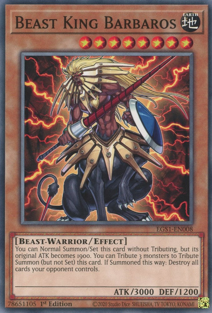 Beast King Barbaros [EGS1-EN008] Common Yu-Gi-Oh!