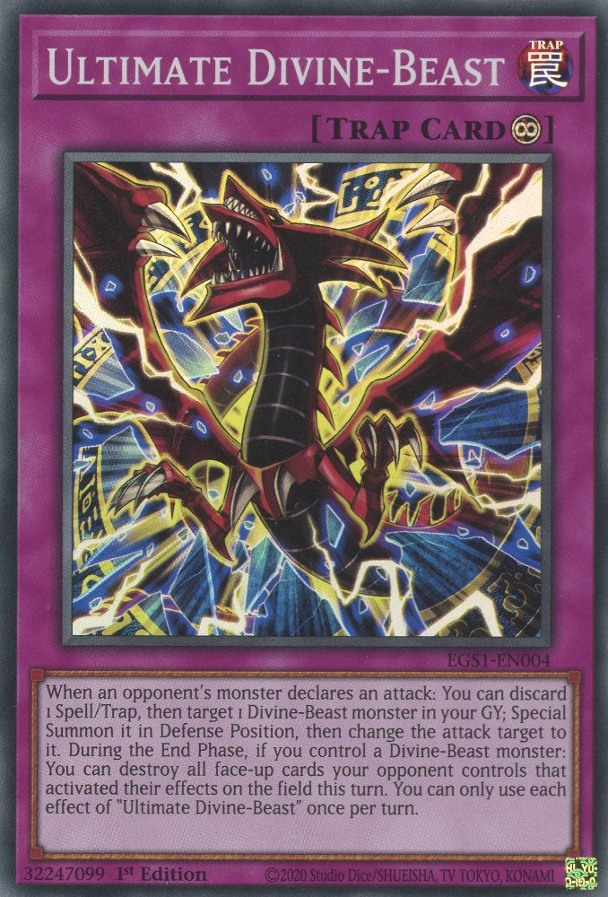 Ultimate Divine-Beast [EGS1-EN004] Super Rare Yu-Gi-Oh!
