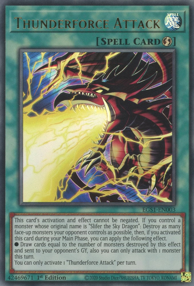 Thunderforce Attack [EGS1-EN003] Ultra Rare Yu-Gi-Oh!