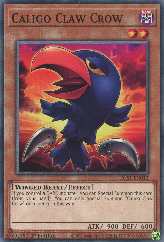 Caligo Claw Crow [EGS1-EN012] Common Yu-Gi-Oh!
