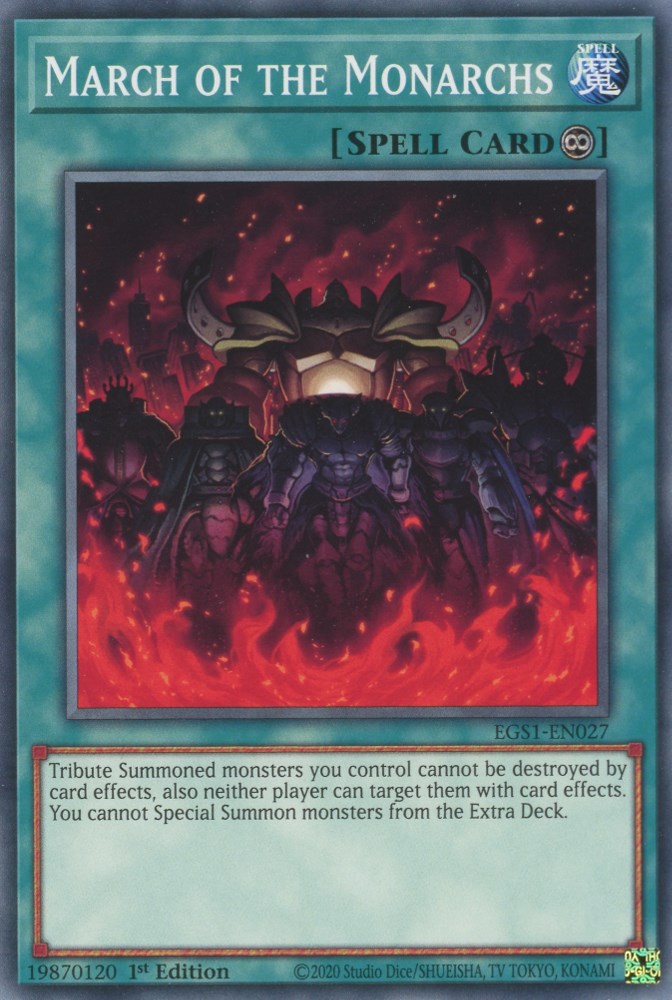 March of the Monarchs [EGS1-EN027] Common Yu-Gi-Oh!