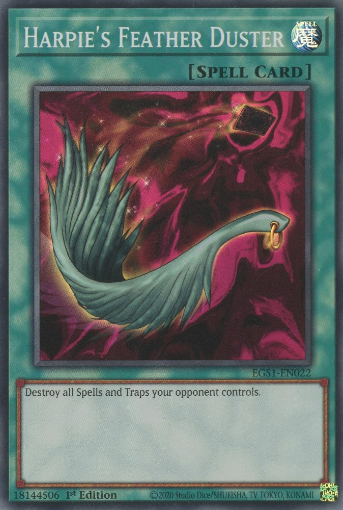 Harpie's Feather Duster [EGS1-EN022] Super Rare Yu-Gi-Oh!