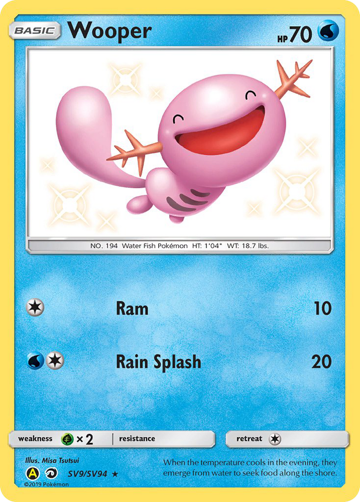 Wooper (SV9/SV94) [Sun & Moon: Hidden Fates - Shiny Vault] Pokémon