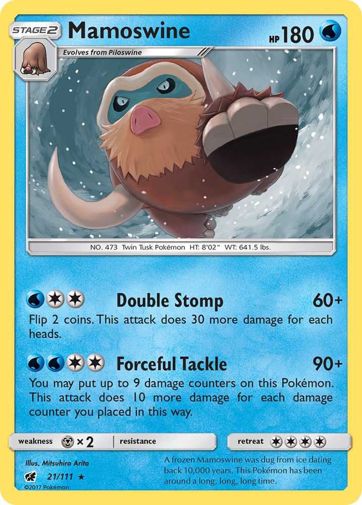 Mamoswine (21/111) [Sun & Moon: Crimson Invasion] Pokémon