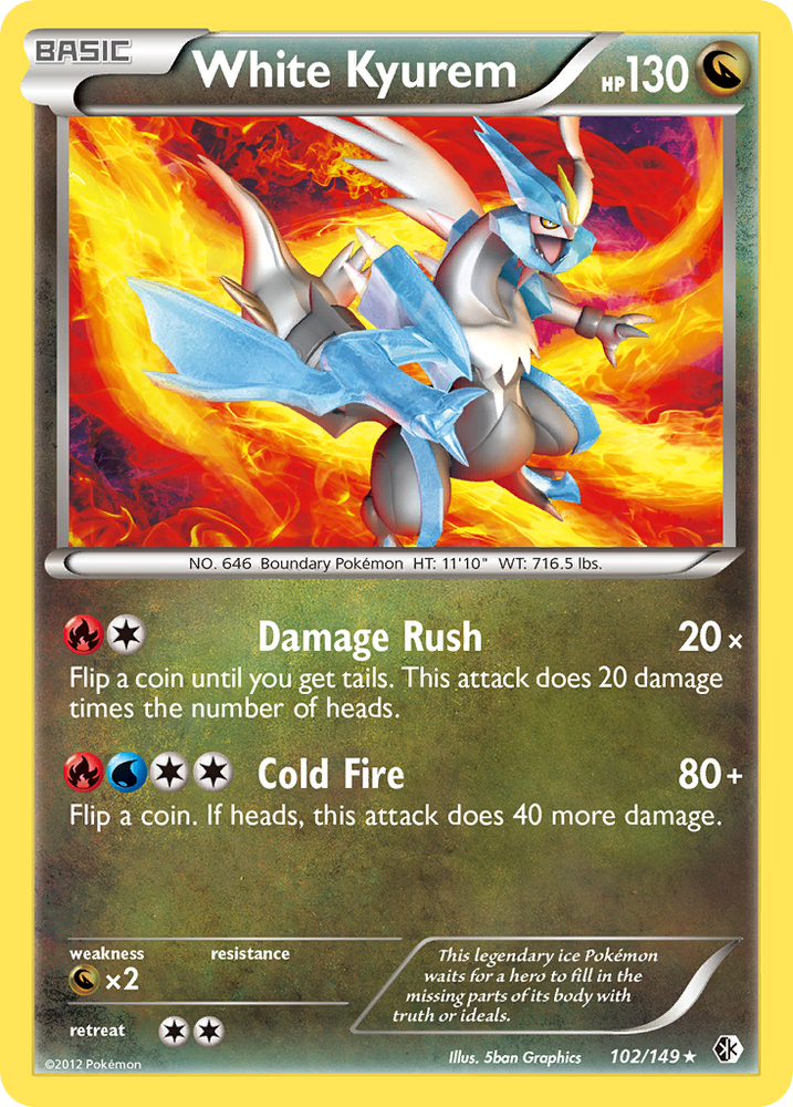 White Kyurem (102/149) [Black & White: Boundaries Crossed] Pokémon