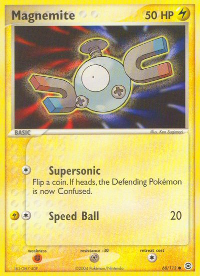 Magnemite (68/112) [EX: FireRed & LeafGreen] Pokémon