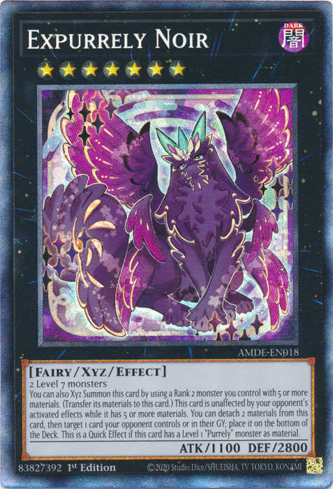 Expurrely Noir [AMDE-EN018] Collector's Rare Yu-Gi-Oh!