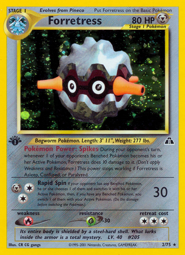Forretress (2/75) [Neo Discovery 1st Edition] Pokémon