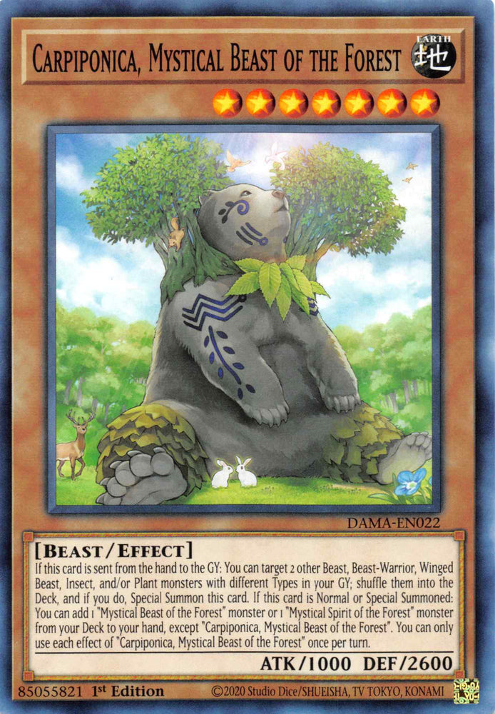 Carpiponica, Mystical Beast of the Forest [DAMA-EN022] Common Yu-Gi-Oh!