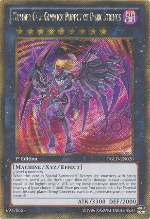 Number C40: Gimmick Puppet of Dark Strings [PGLD-EN020] Gold Secret Rare Yu-Gi-Oh!