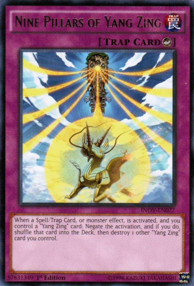 Nine Pillars of Yang Zing [INOV-EN077] Rare Yu-Gi-Oh!