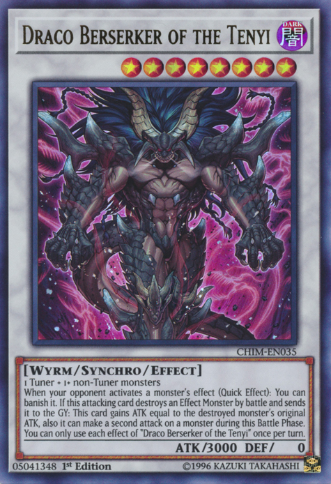 Draco Berserker of the Tenyi [CHIM-EN035] Ultra Rare Yu-Gi-Oh!