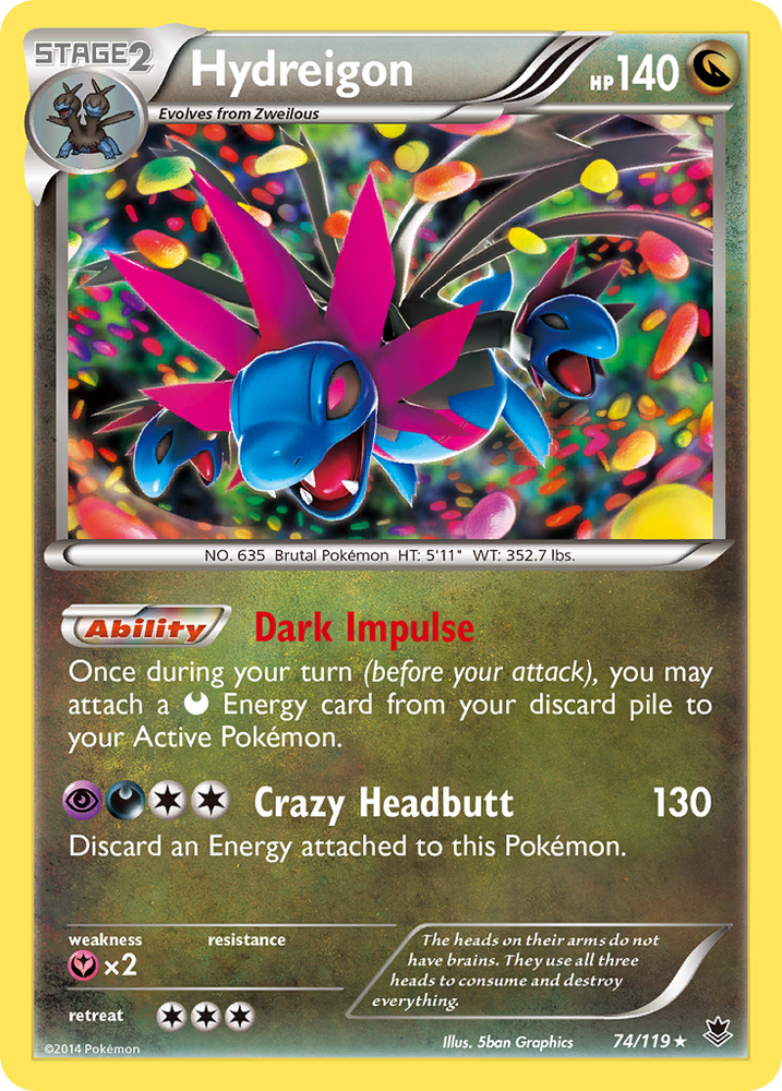 Hydreigon (74/119) [XY: Phantom Forces] Pokémon